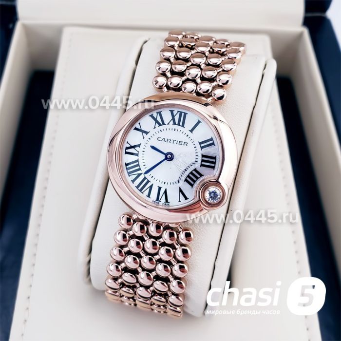 Часы Ballon Blanc de Cartier Rose Gold (14189)