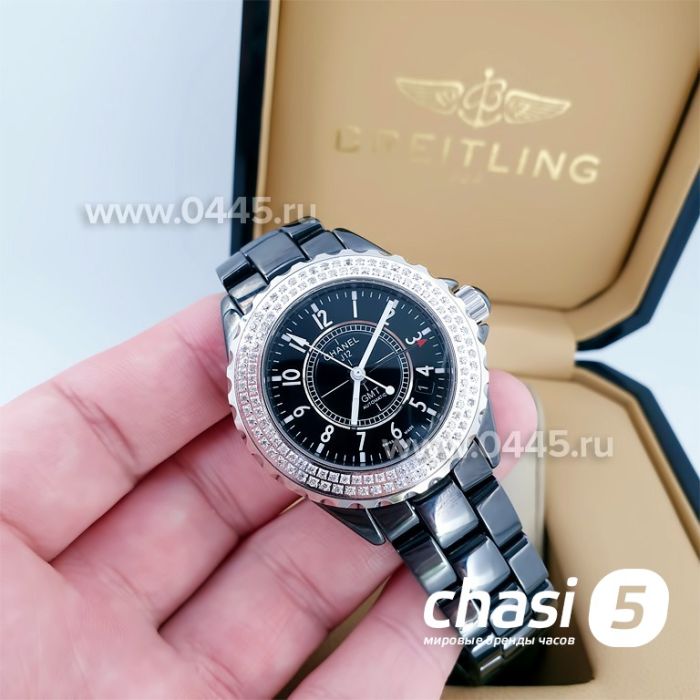 Часы Chanel J12 Diamonds Black (14758)