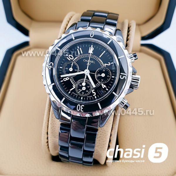 Часы Chanel J12 Chronograph Black (14764)