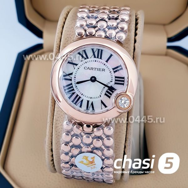 Часы Ballon Blanc de Cartier Rose Gold (16078)