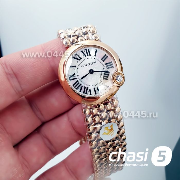 Часы Ballon Blanc de Cartier Rose Gold (16078)