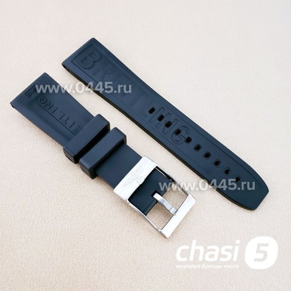 Ремешок Breitling мужской черный (16718)