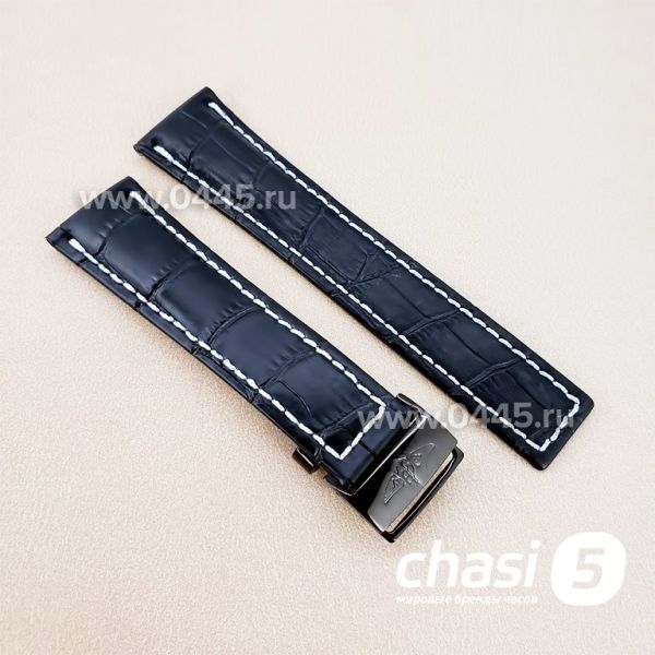 Ремешок Breitling мужской черный (16719)