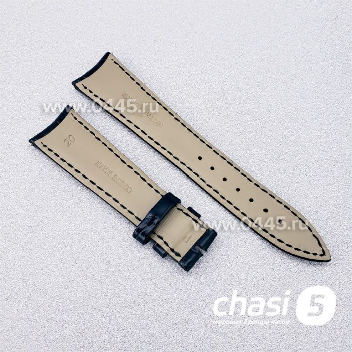 Кожаный Ремешок Ulysse Nardin черный (16845)