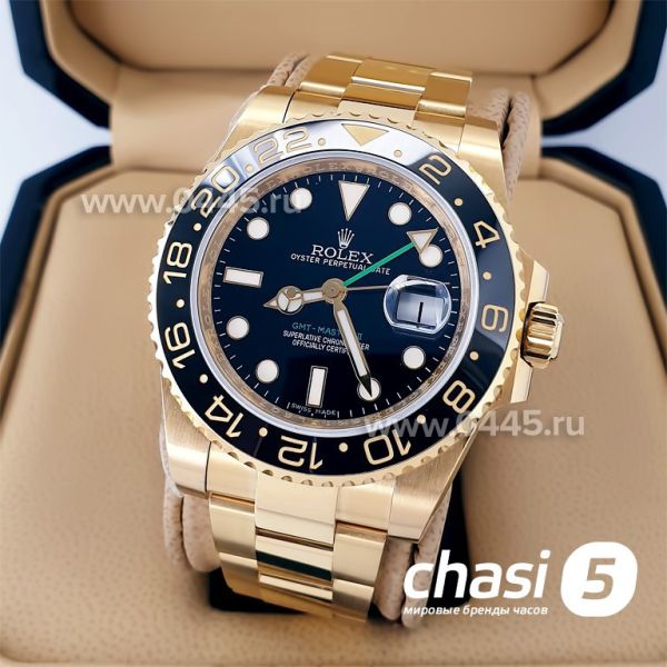 Часы Rolex GMT Master II Black Ceramic Bezel - Дубликат (20292)