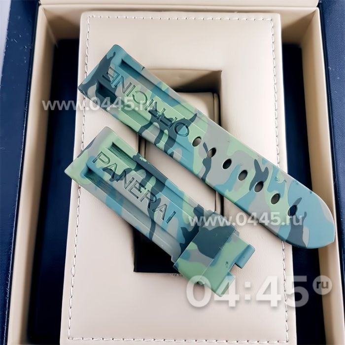 Ремешок Panerai мужской зеленый хаки (06537)