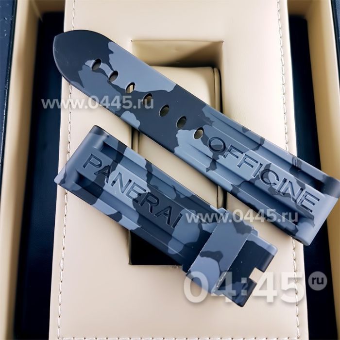 Ремешок Panerai мужской серый хаки (06538)