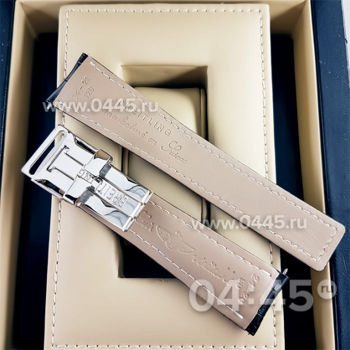 Ремешок Breitling мужской черный (06544)