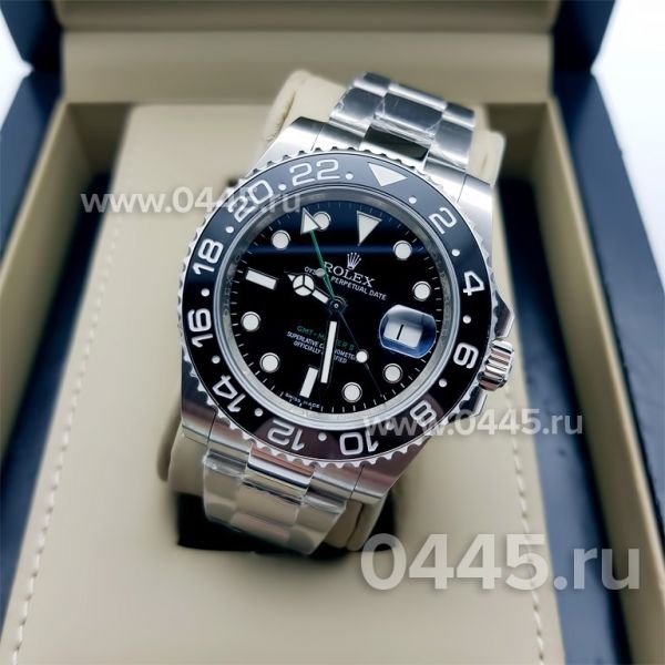 Часы Rolex GMT Master II Black Ceramic Bezel - Дубликат (08639)