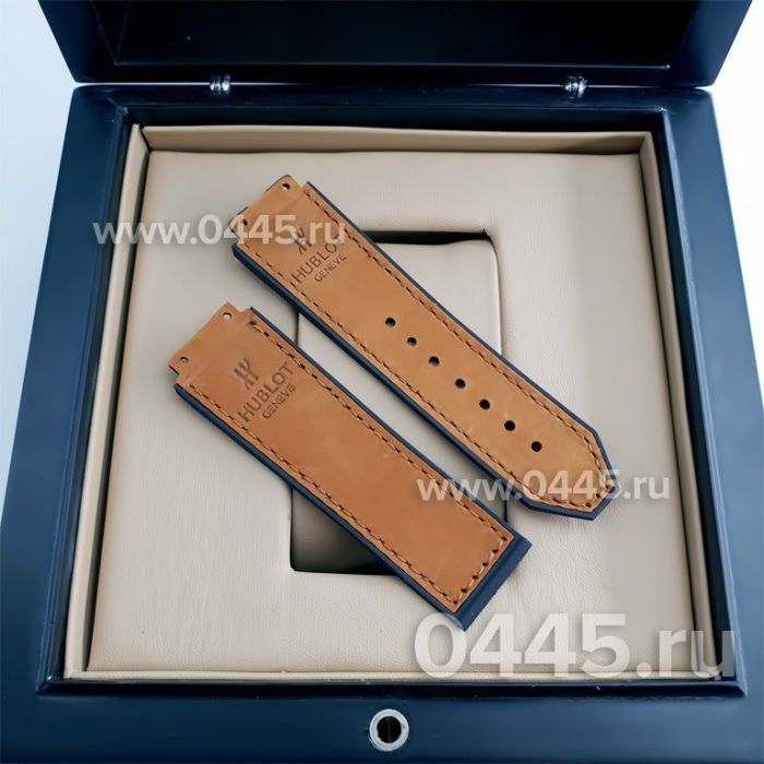 Ремешок Hublot мужской - 22 мм коричневый (09867)